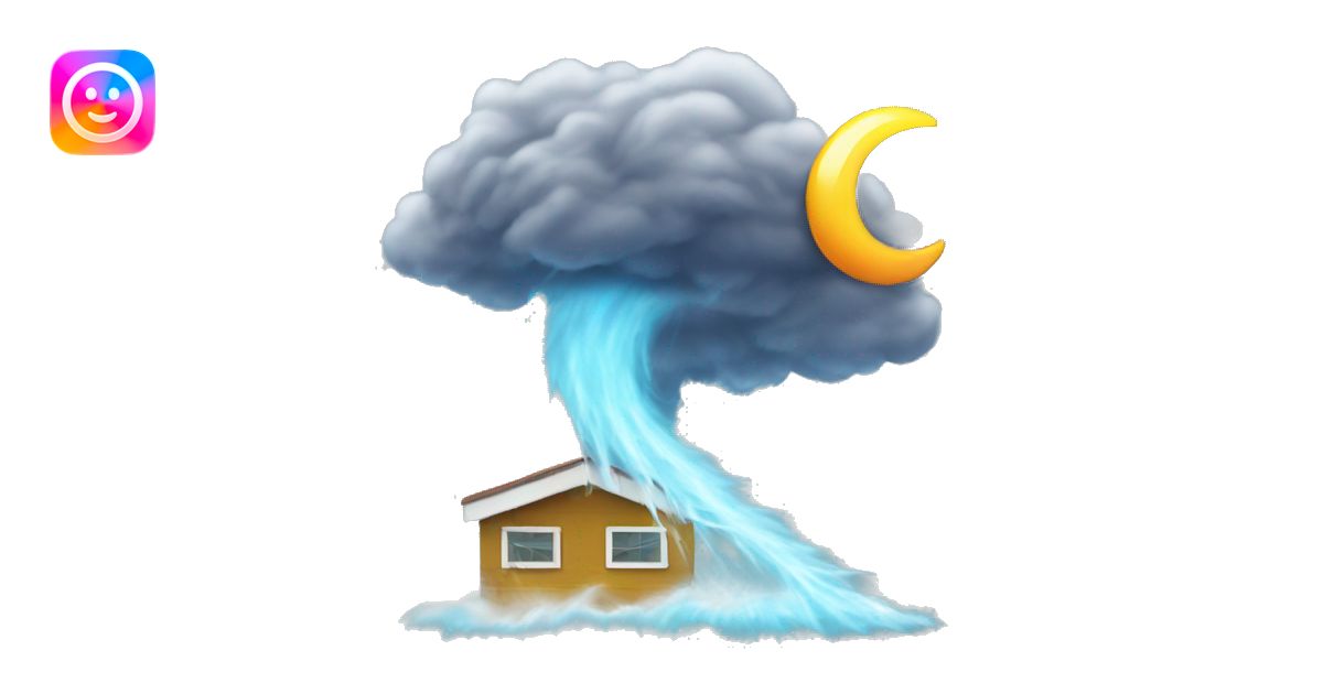 Hurricane and wind effects emoji | AI Emoji Generator