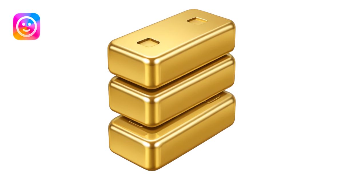 gold lingots emoji | AI Emoji Generator
