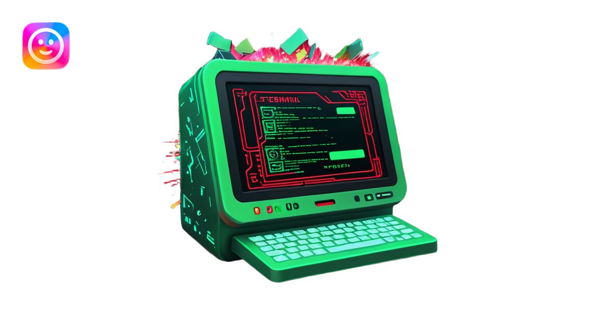 A sleek digital terminal with a holographic interface showing files ...