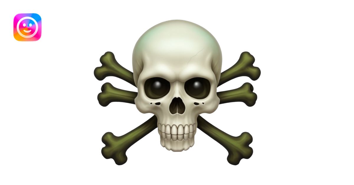 a poisonous cloud of gas, dark swamp color, with an image of a skull ...