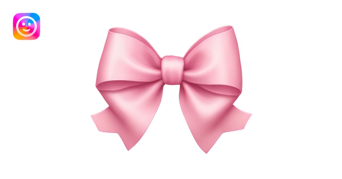 light pink ribbon bow emoji | AI Emoji Generator