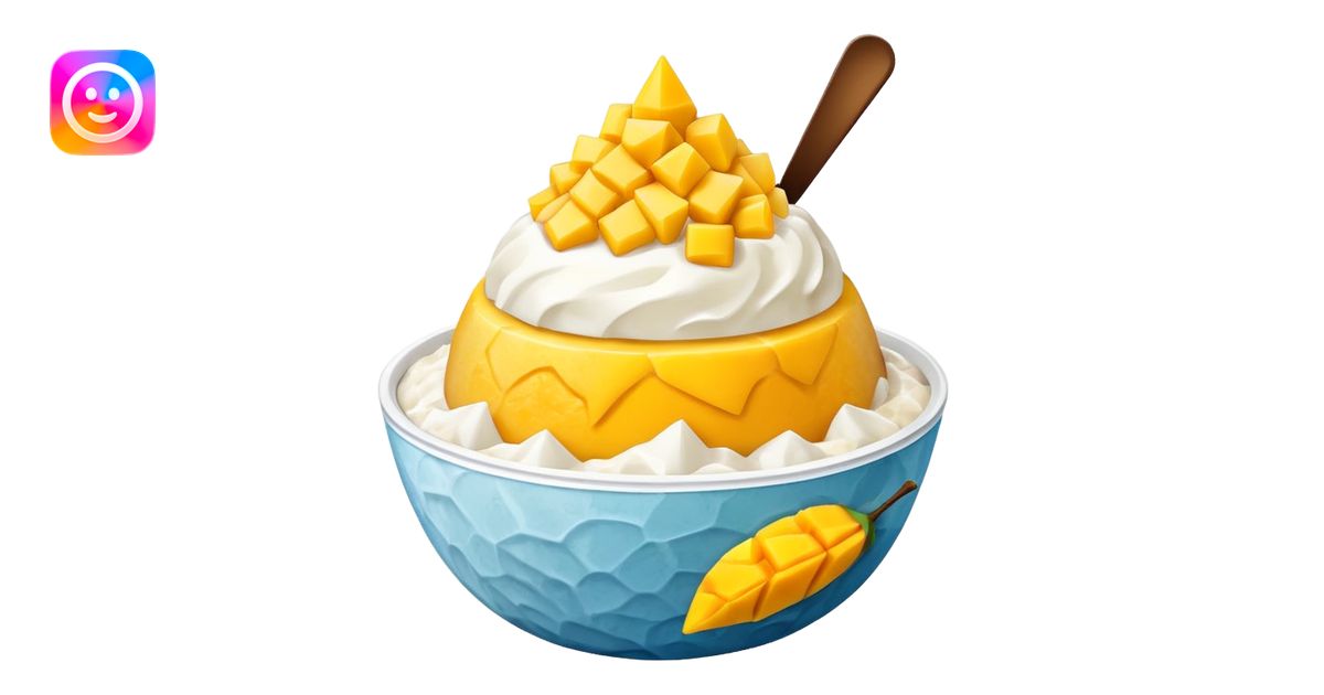 mango bingsu emoji | AI Emoji Generator