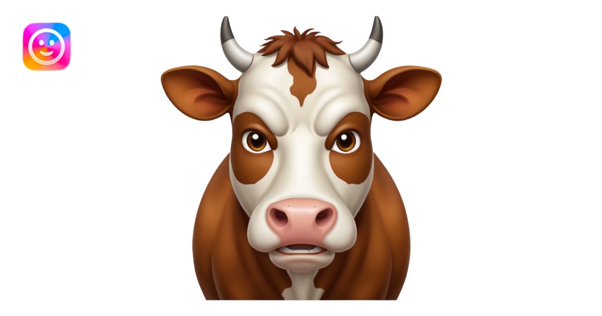 cow mad emoji | AI Emoji Generator