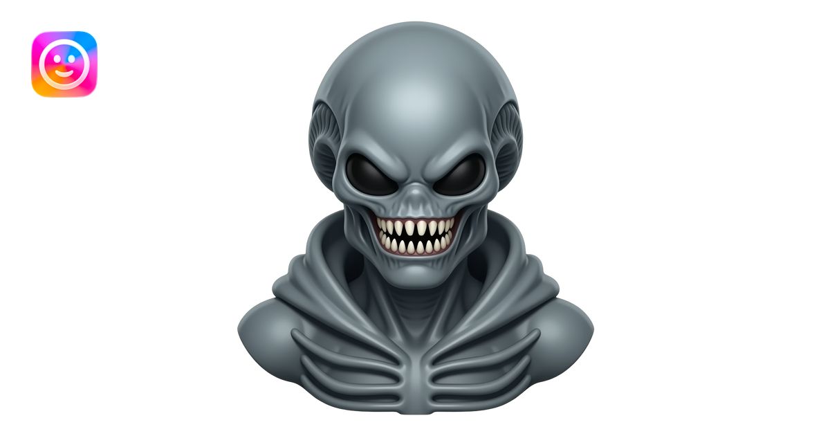 xenomorph bust emoji | AI Emoji Generator