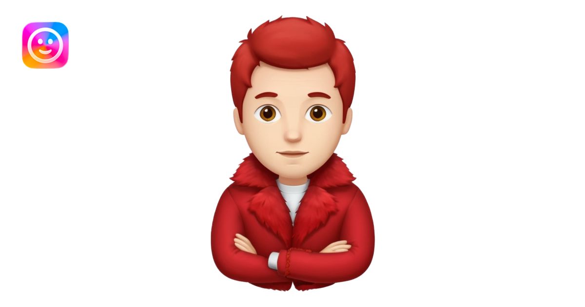 men red fur coat emoji | AI Emoji Generator