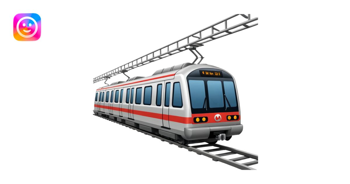 Delhi metro rail🚇 emoji | AI Emoji Generator