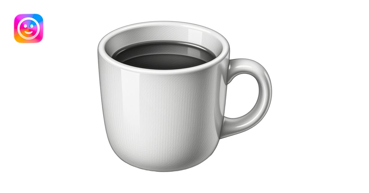 Coffee cup, graphite pencil drawing, individual hatch marks visible ...
