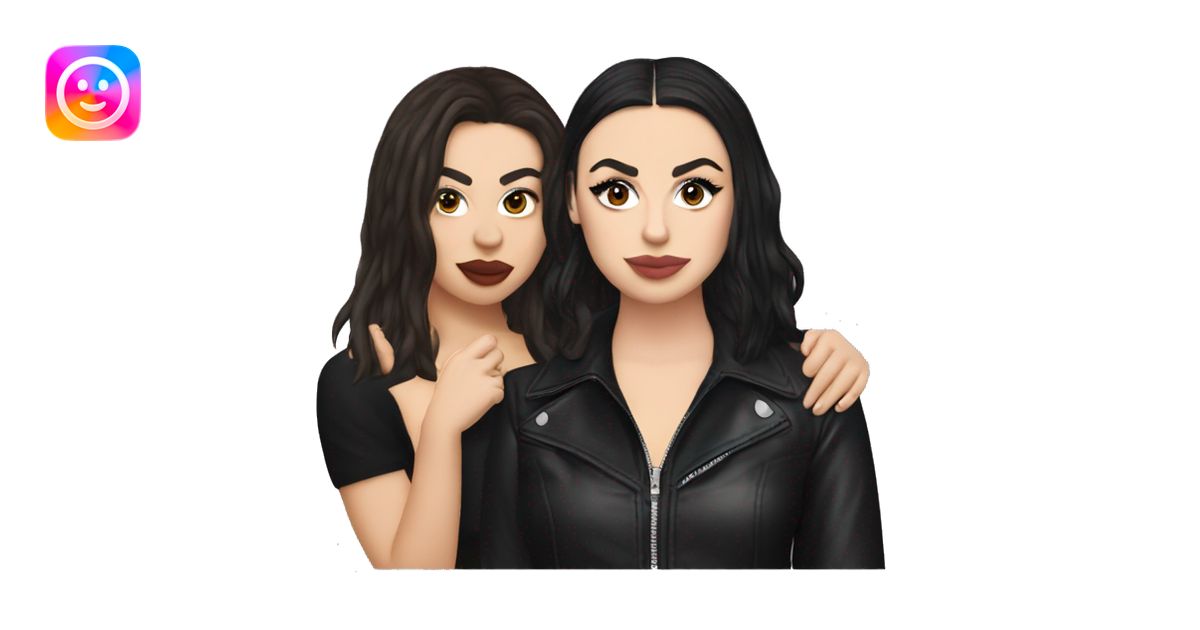 Charli XCX and Addison Rae emoji | AI Emoji Generator