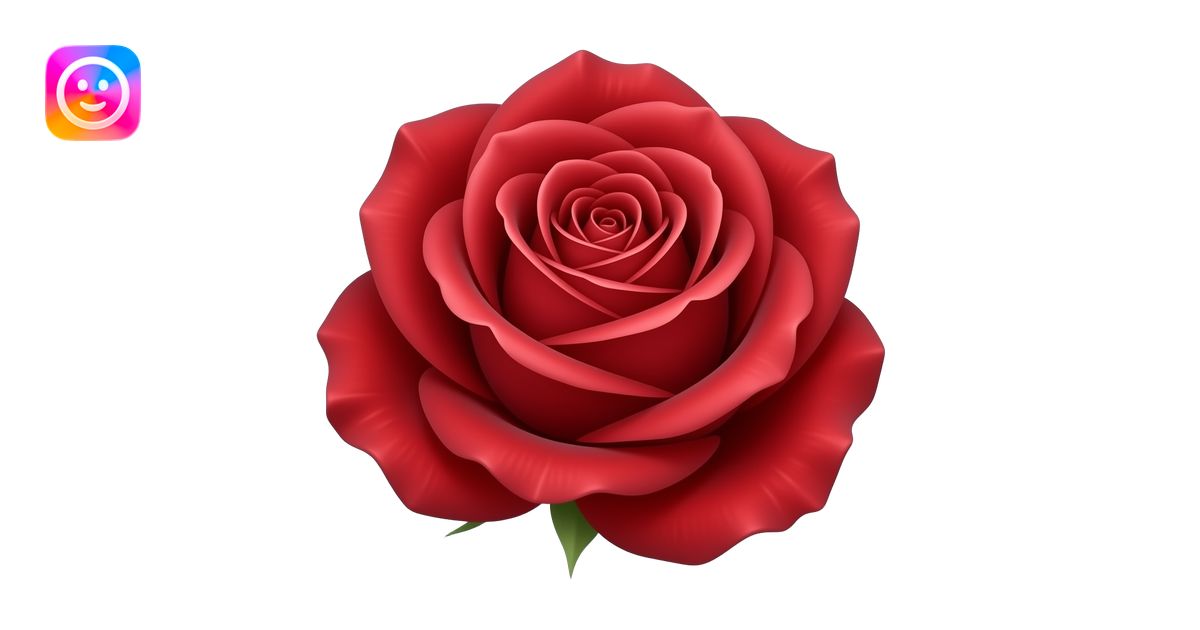 Realistic vector rose, saturated red with crimson undertones, detailed ...