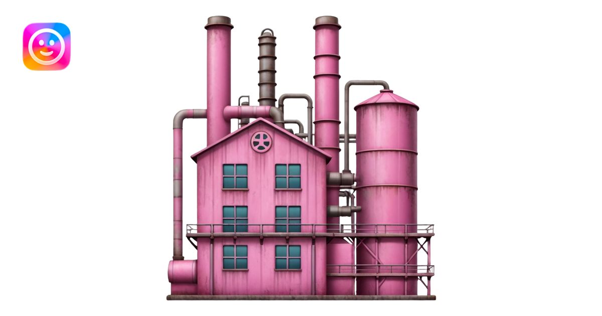 pink factory emoji | AI Emoji Generator
