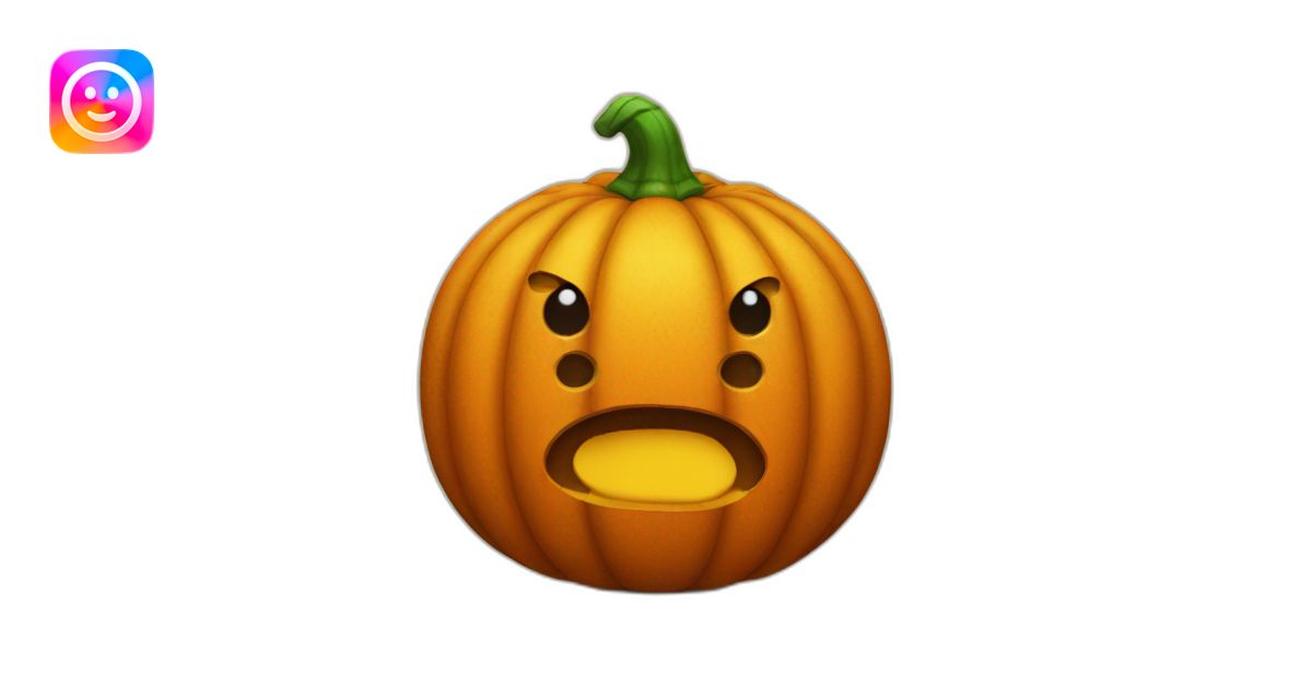 Pumpkin and poop emoji AI Emoji Generator