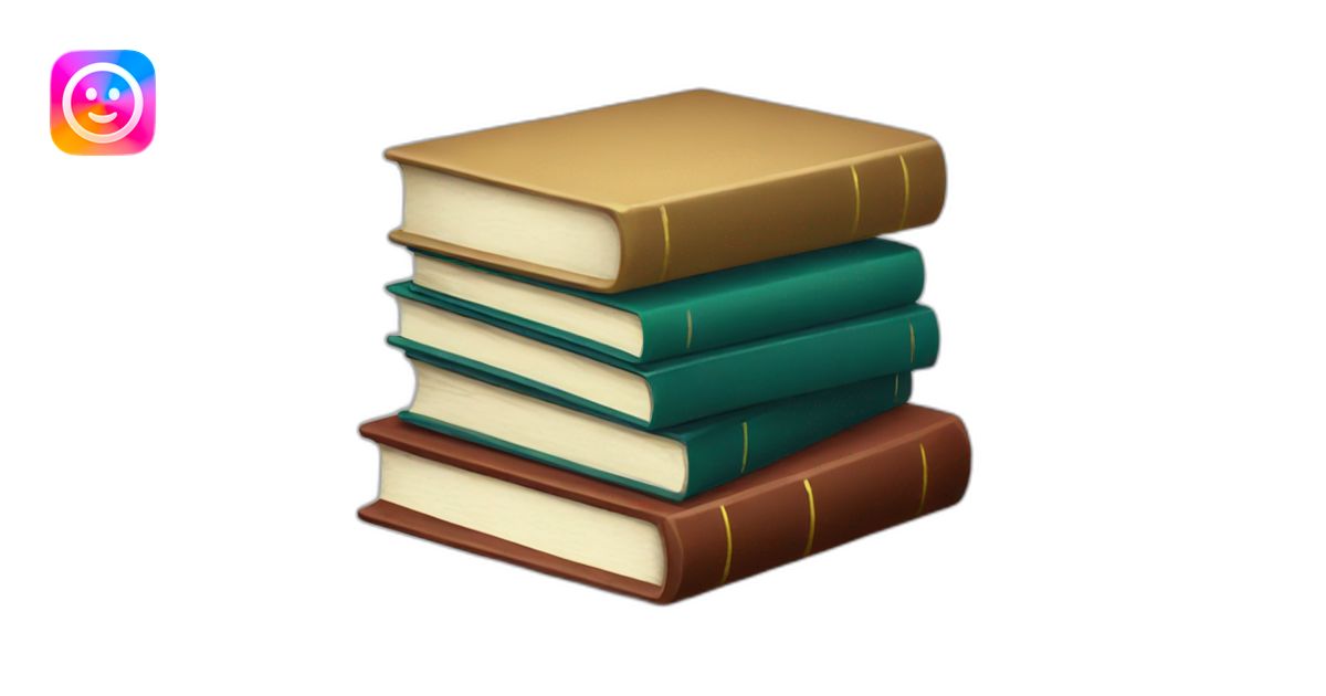 Stack of books emoji | AI Emoji Generator
