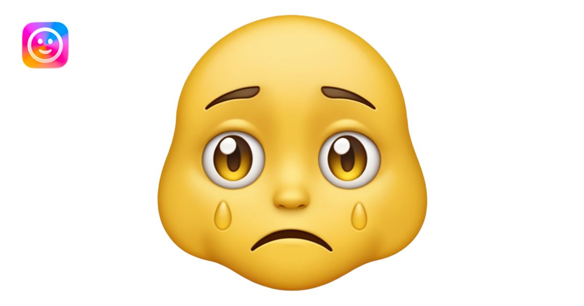 emoji with a very sad face emoji | AI Emoji Generator