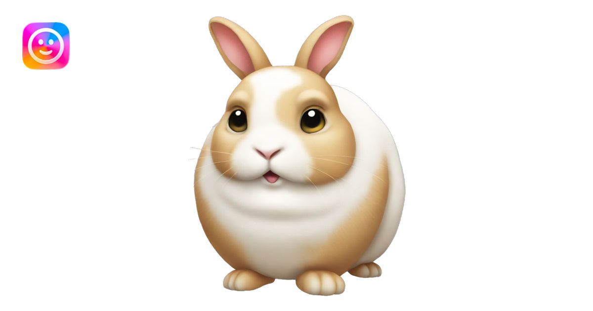 FAT RABBIT emoji | AI Emoji Generator