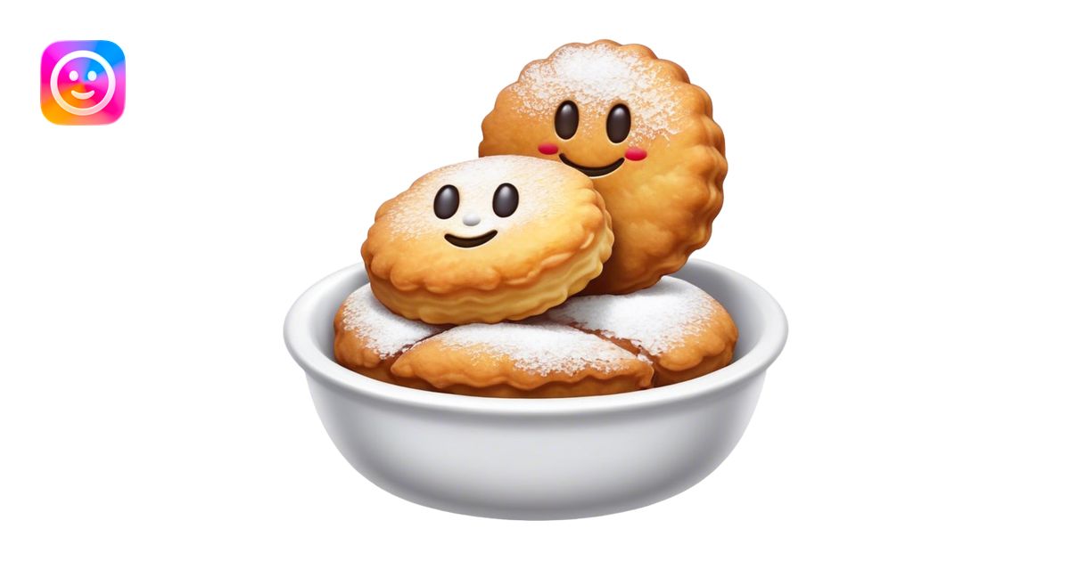 Buñuelo Cinematic Realistic Buñuelo Dessert Emoji, depicted as ...