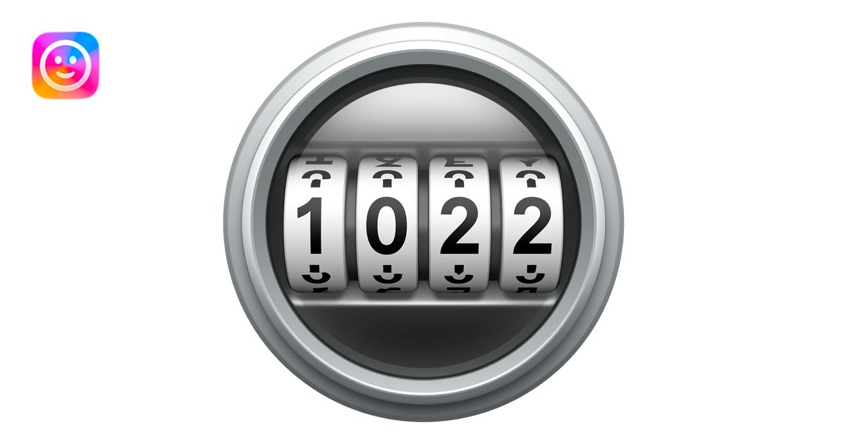 mechanical counter in round enclosure, with four real digits, front ...
