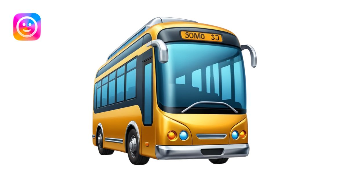 Futuristic city Bus emoji | AI Emoji Generator