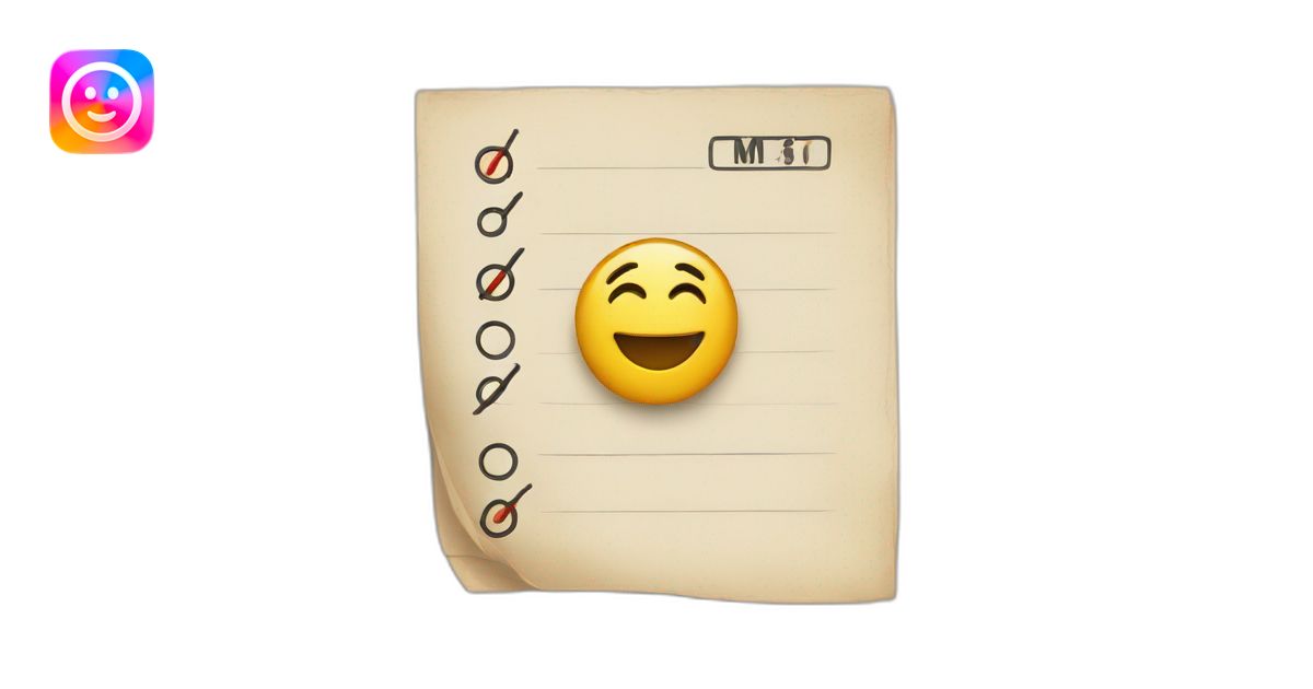 check list emoji | AI Emoji Generator