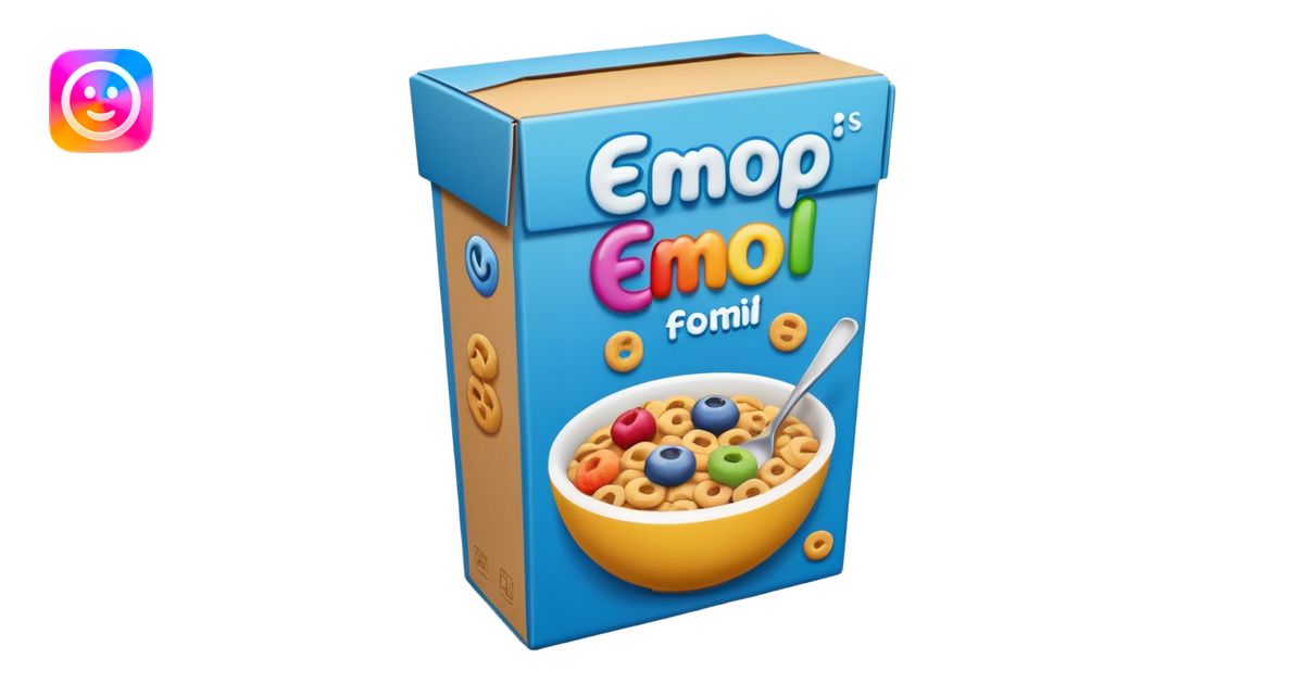 Cereal box emoji | AI Emoji Generator