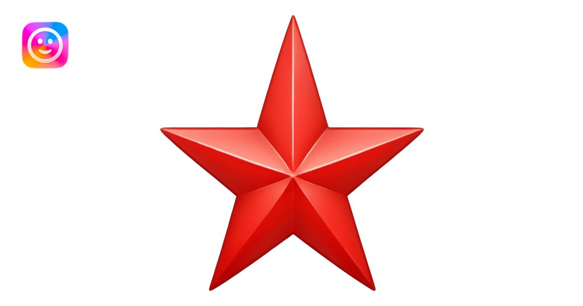 red star emoji | AI Emoji Generator