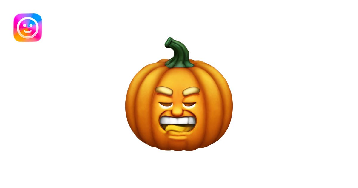Donald Trump as a pumpkin emoji | AI Emoji Generator