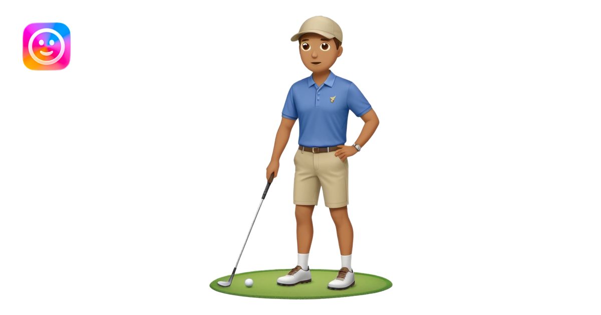 man playing golf full body emoji | AI Emoji Generator