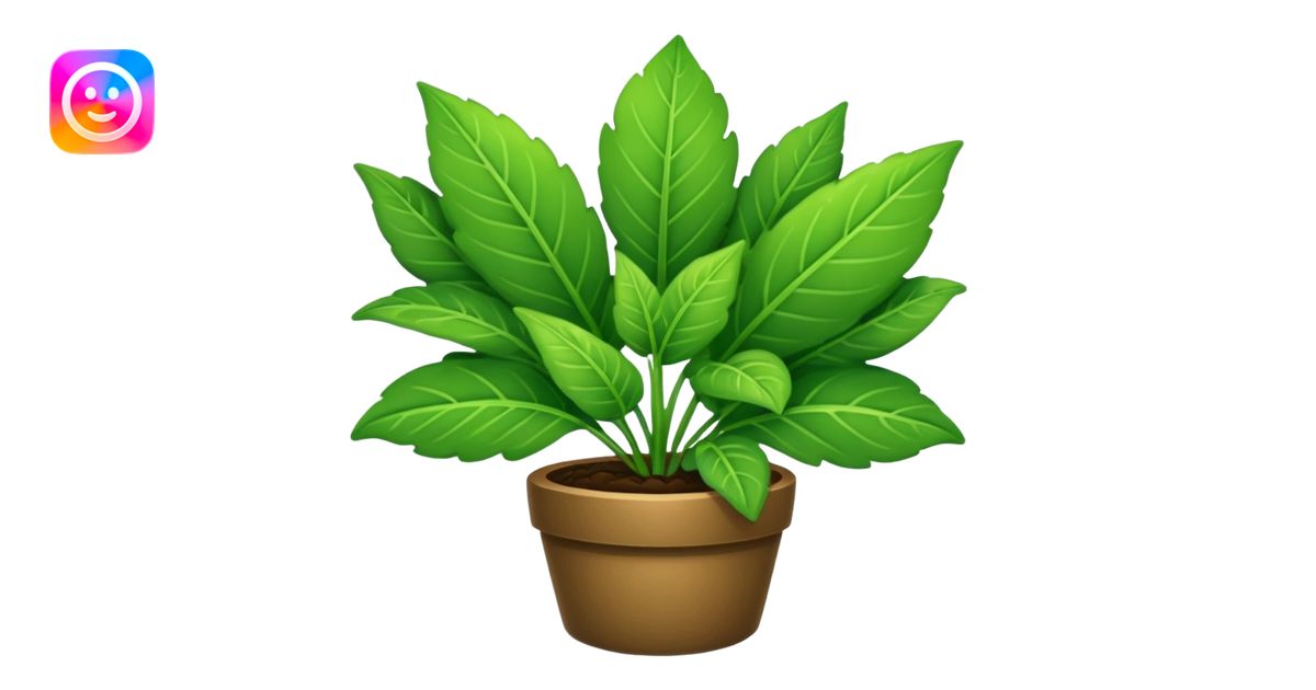 Leafy green emoji | AI Emoji Generator
