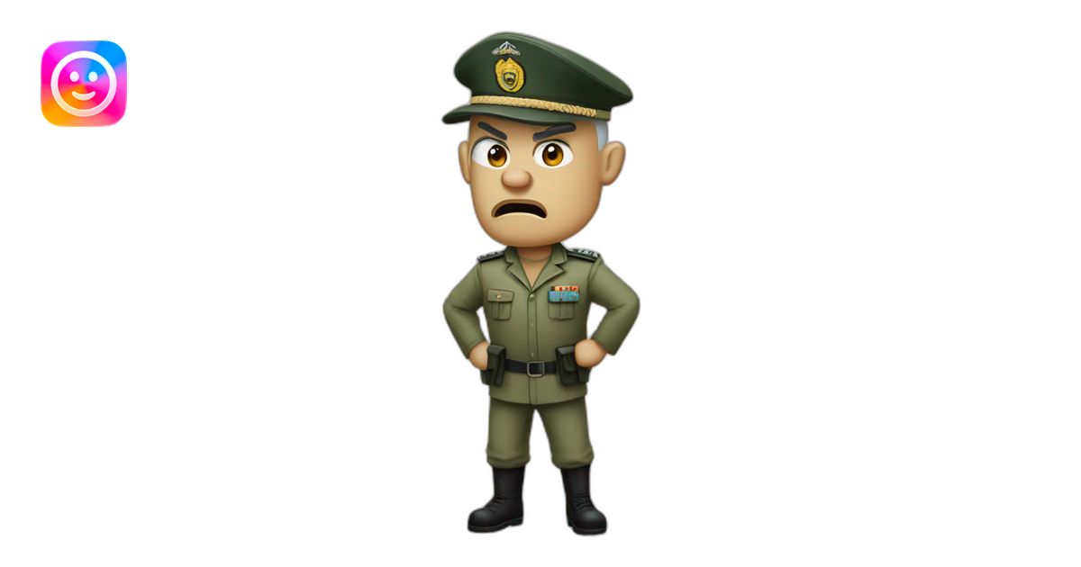 cyan beret bald angry 50 years old man no hair furious very angry frown ...