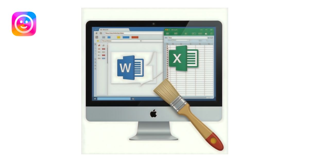 open powerpoint, ms word, excel document in the desktop screen and ...