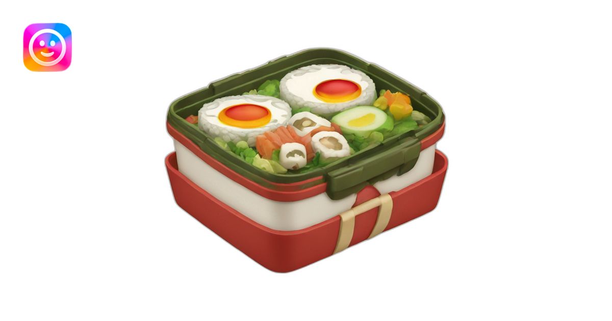 bento box on the theme of mononoke princess emoji | AI Emoji Generator