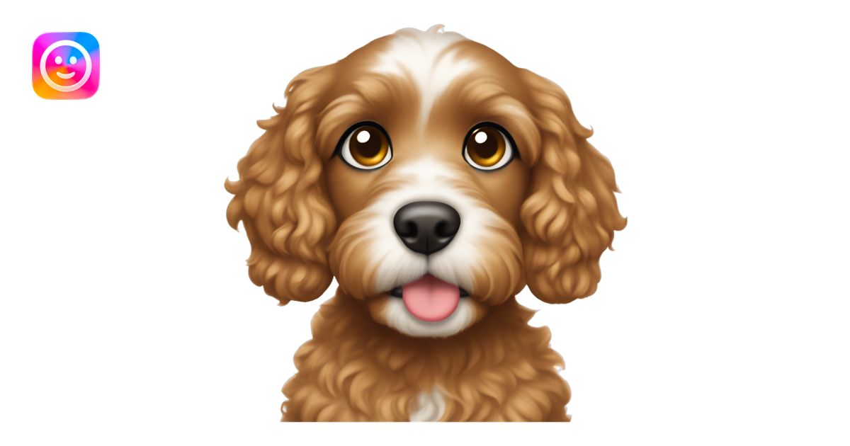 Puppy Eyes Emoji: Your Cavapoo looking up with big, heart-melting eyes ...