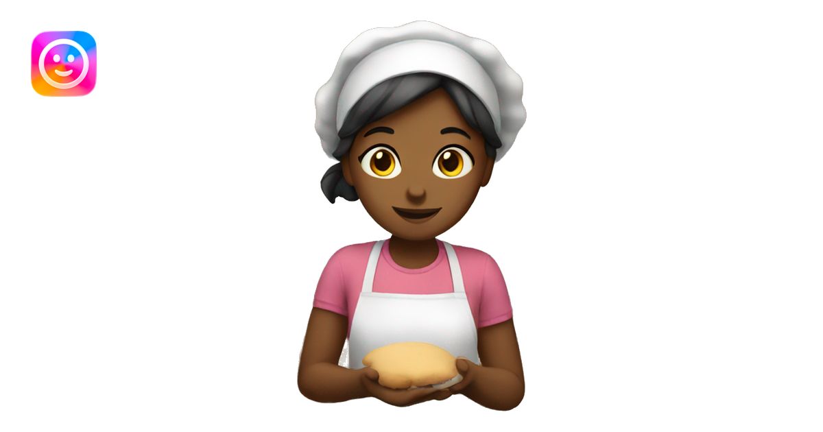 Girl baking emoji | AI Emoji Generator