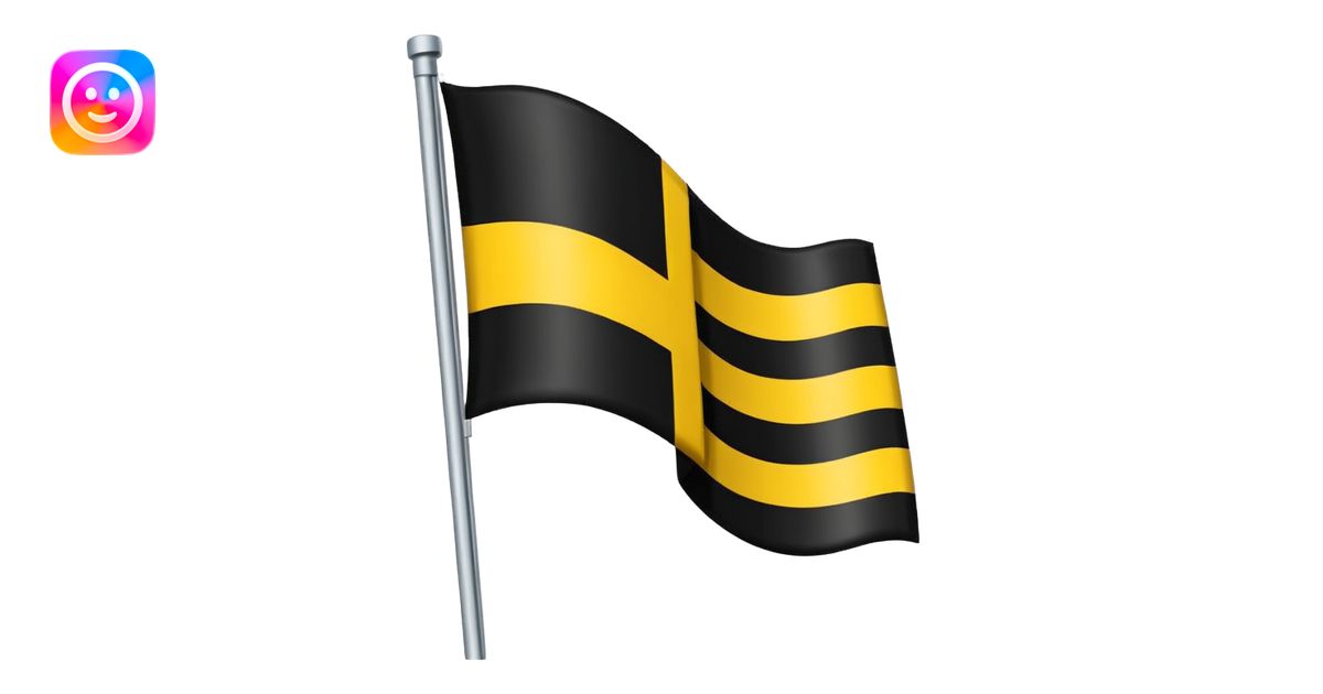 Flag tricolour up to down (black up)( yellow middle) and (white ...
