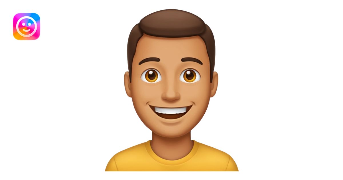 make a man using emojis emoji | AI Emoji Generator