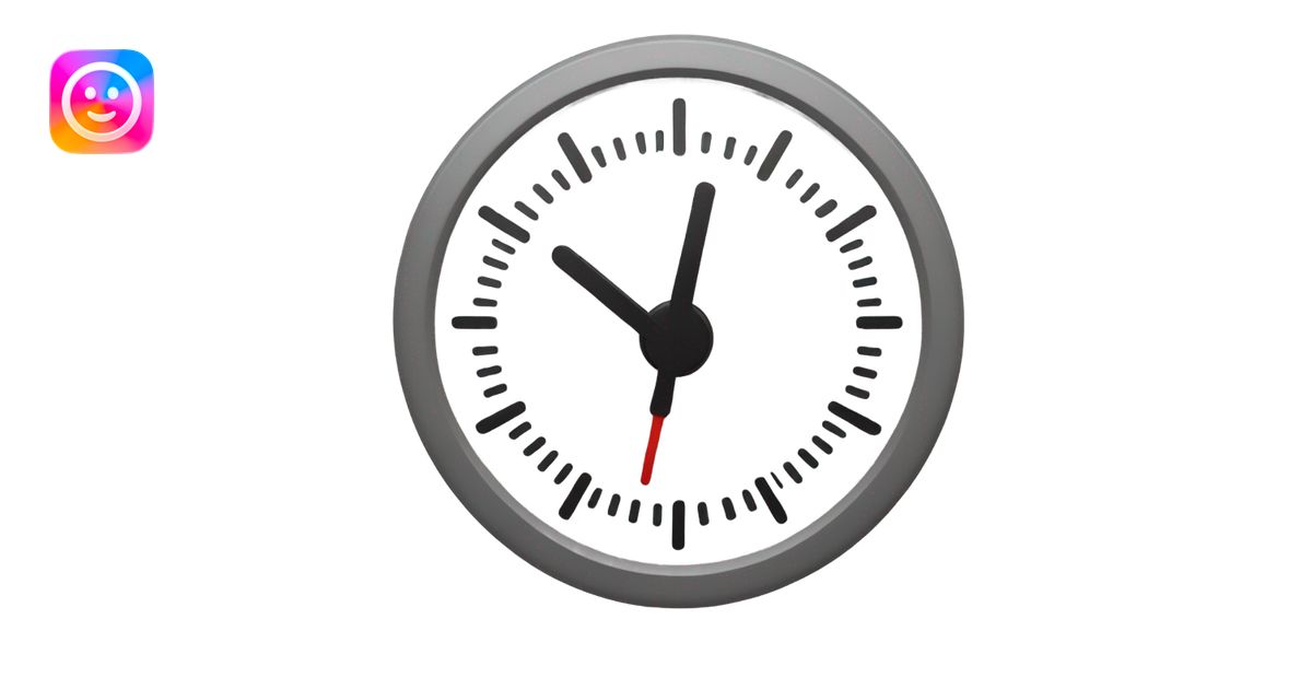 Clock timer warning emoji | AI Emoji Generator