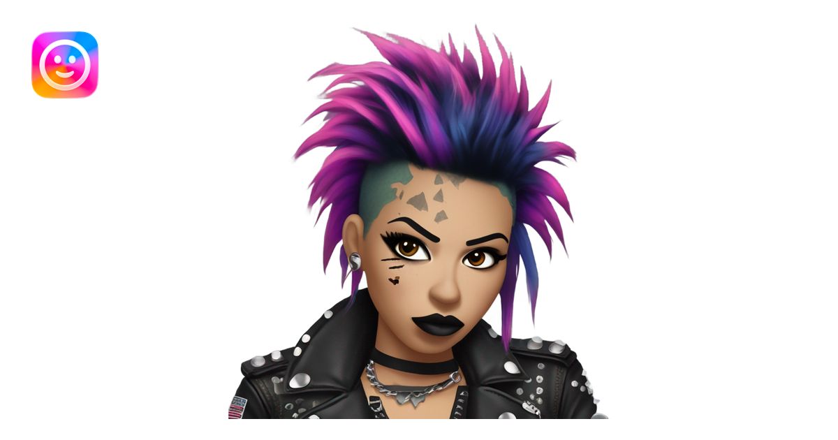 PUNK ROCK SINGER emoji | AI Emoji Generator