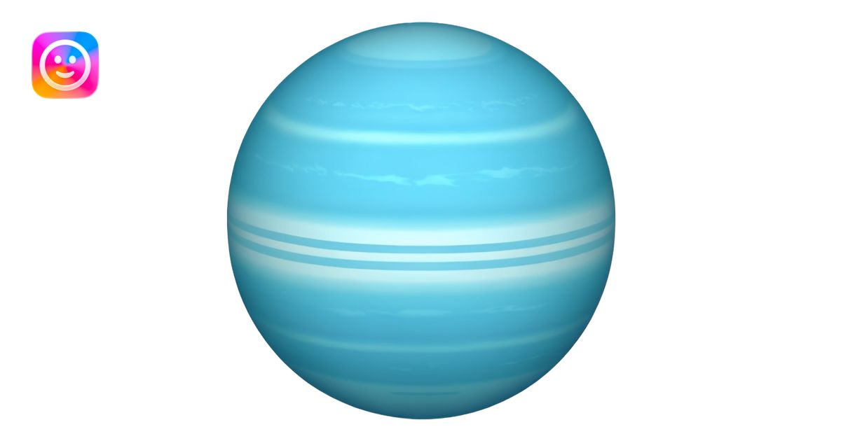 planet uranus emoji which is copayable with rings like saturn but ...