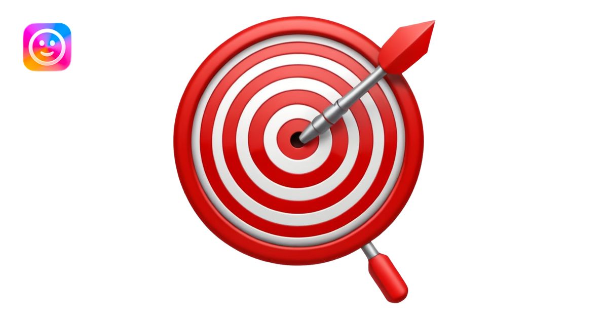 target with the word SEO inside emoji | AI Emoji Generator