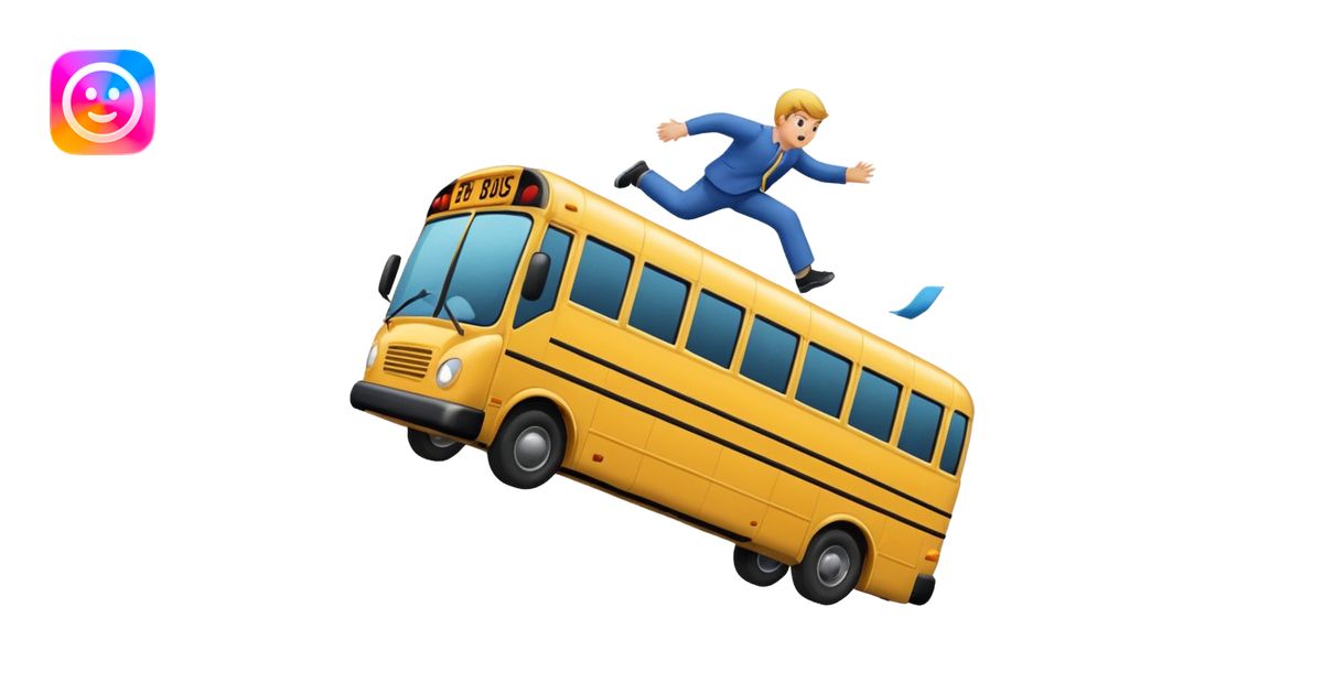 Throwing someone under a bus emoji | AI Emoji Generator