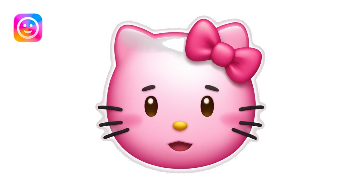 hello kitty blushing emoji | AI Emoji Generator