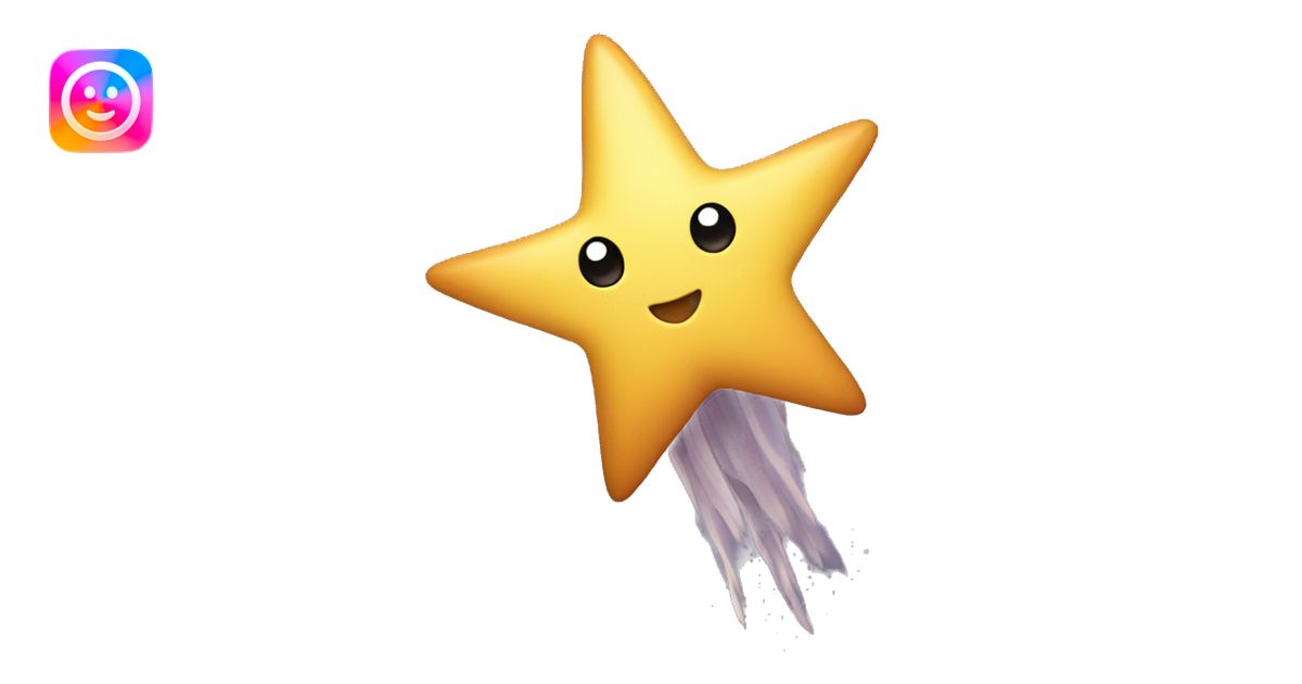 Shooting star emoji | AI Emoji Generator