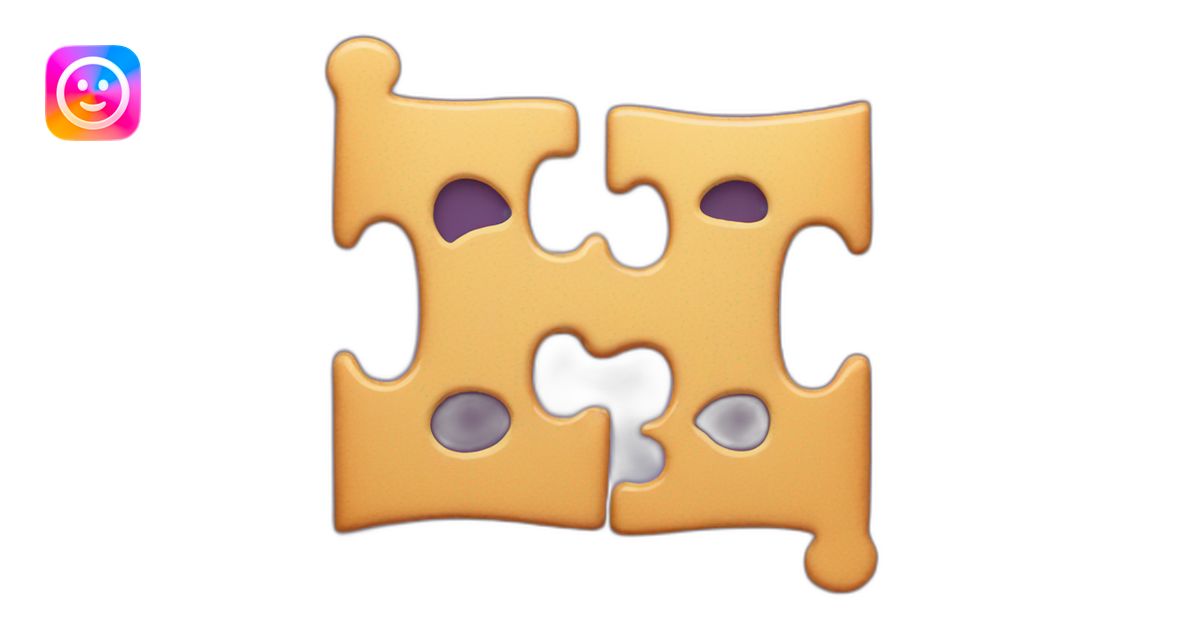 two puzzle pieces emoji | AI Emoji Generator