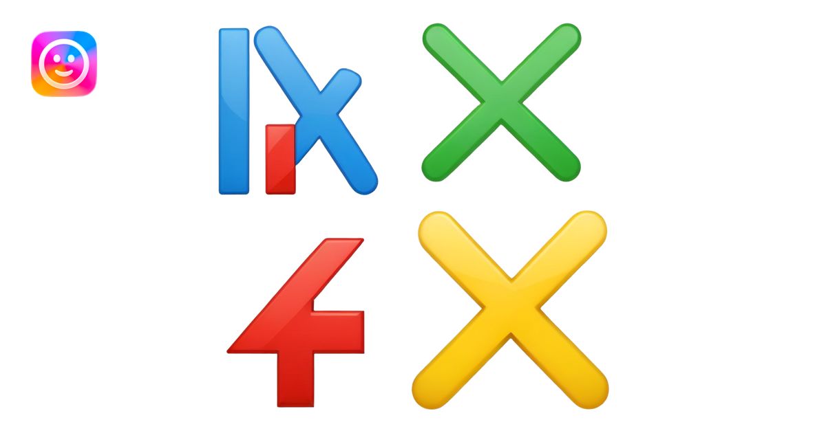Four basic math operation symbols: plus, minus, multiplication ...