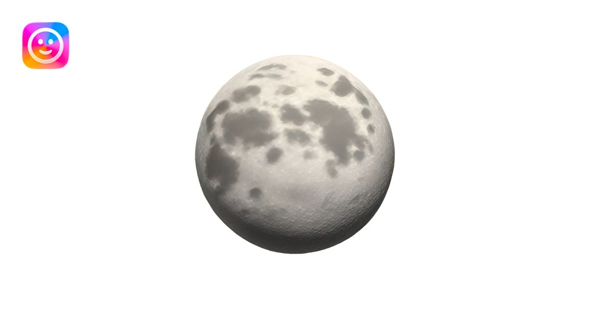 Full moon emoji | AI Emoji Generator