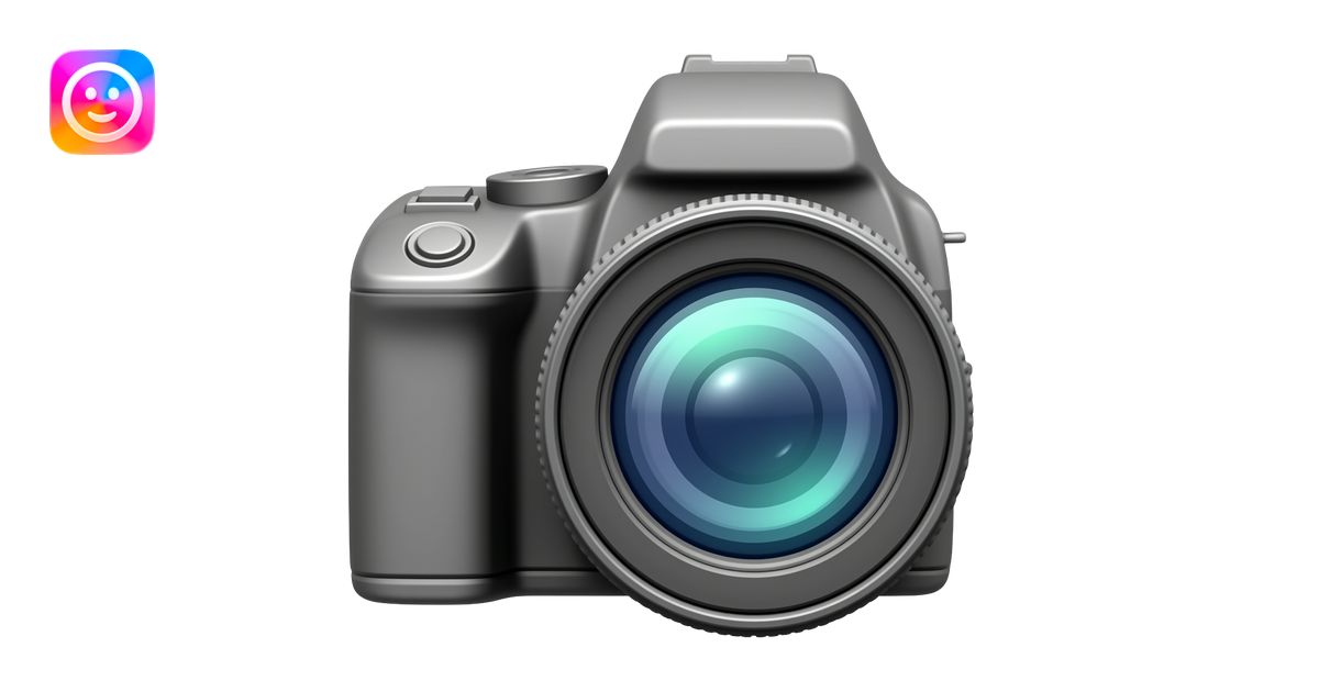 Camera emoji no background emoji | AI Emoji Generator