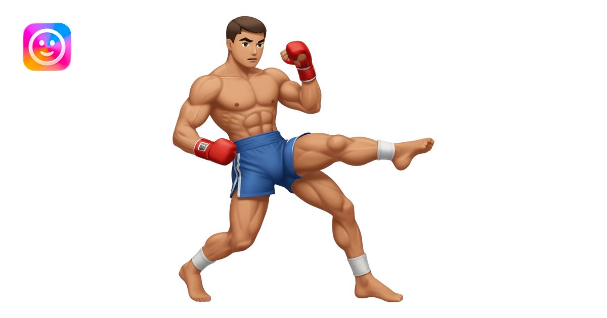 fighter kicking emoji | AI Emoji Generator