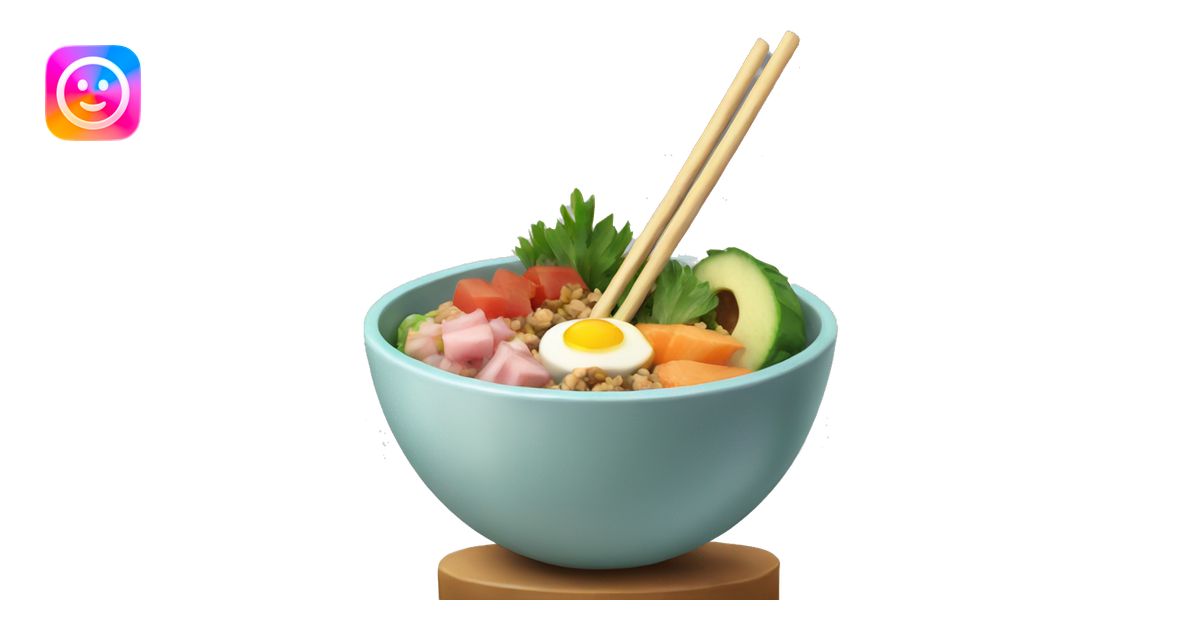 Poke bowl emoji | AI Emoji Generator