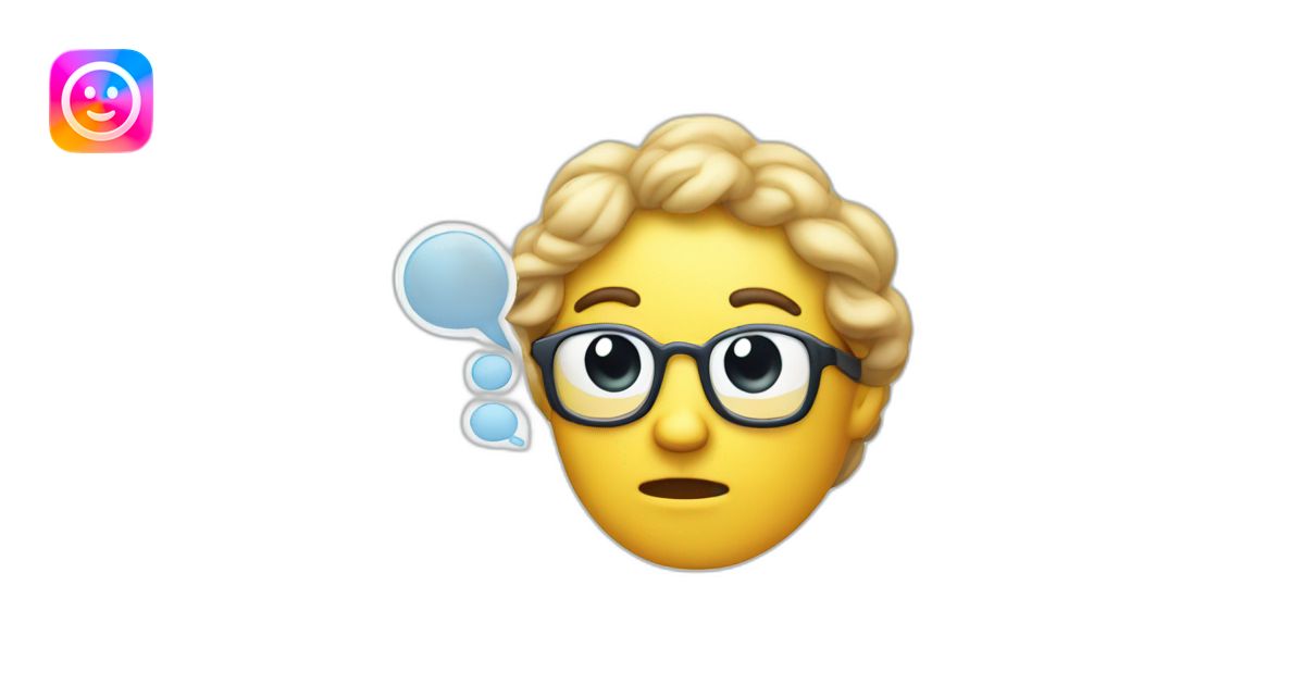 thinking of thought bubble thinking recursion emoji | AI Emoji Generator