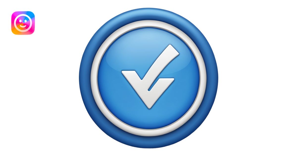 Create an emoji like the meta verification base, I was born with the ...