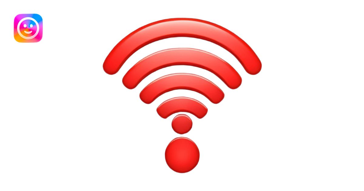 Wifi red emoji | AI Emoji Generator